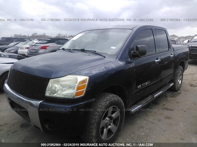 1N6BA07A47N243373 - 2007 NISSAN TITAN XE/SE/LE BLUE photo 2