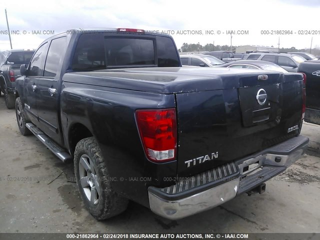 1N6BA07A47N243373 - 2007 NISSAN TITAN XE/SE/LE BLUE photo 3