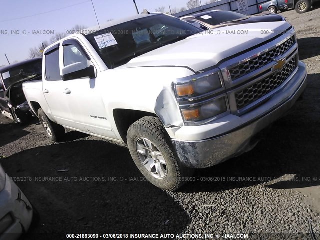 3GCUKREH2FG247054 - 2015 CHEVROLET SILVERADO K1500 LT WHITE photo 1