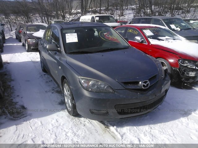 JM1BK343X71624904 - 2007 MAZDA 3 HATCHBACK GRAY photo 1