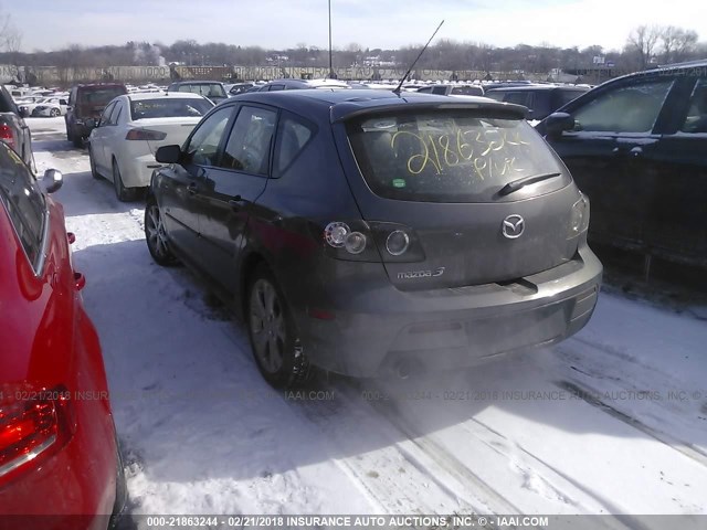 JM1BK343X71624904 - 2007 MAZDA 3 HATCHBACK GRAY photo 3