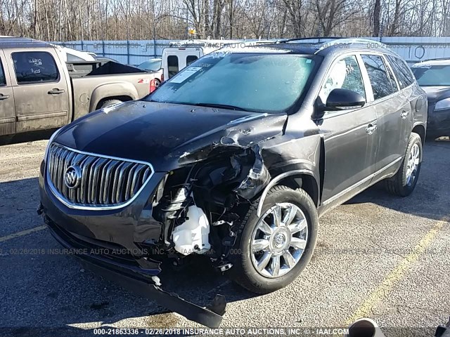 5GAKVBKDXFJ159683 - 2015 BUICK ENCLAVE GRAY photo 2