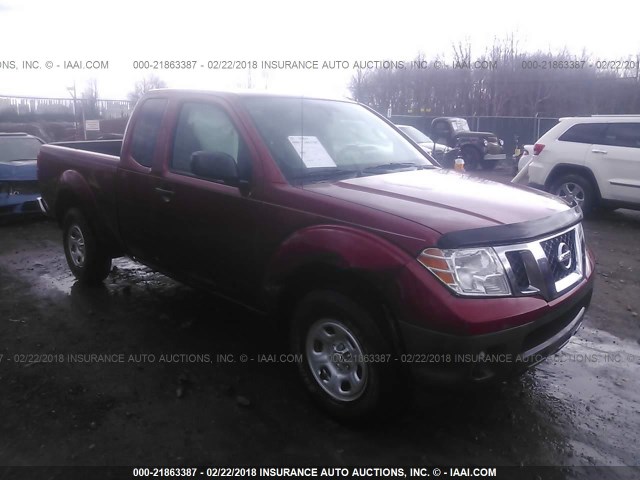 1N6BD0CT9FN709490 - 2015 NISSAN FRONTIER S/SV MAROON photo 1