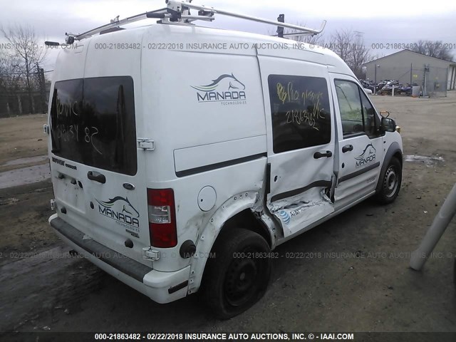 NM0LS6BN1DT165625 - 2013 FORD TRANSIT CONNECT  WHITE photo 4