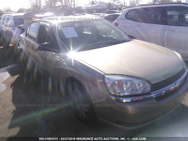 1G1ZT54815F215038 - 2005 CHEVROLET MALIBU LS 金色 照片 1