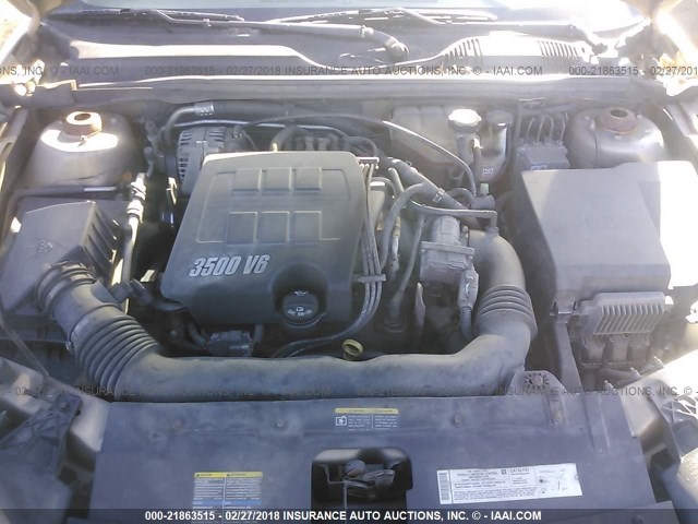 1G1ZT54815F215038 - 2005 CHEVROLET MALIBU LS 金色 照片 10