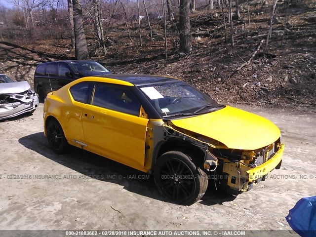 JTKJF5C75C3026758 - 2012 TOYOTA SCION TC 黄色 照片 1