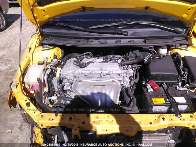 JTKJF5C75C3026758 - 2012 TOYOTA SCION TC 黄色 照片 10