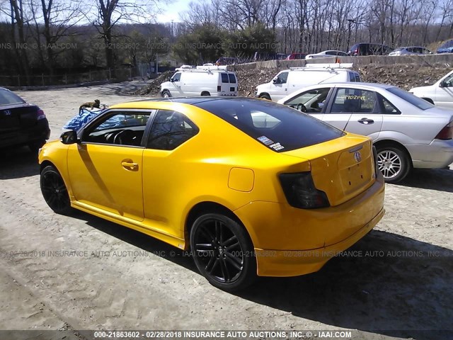 JTKJF5C75C3026758 - 2012 TOYOTA SCION TC 黄色 照片 3