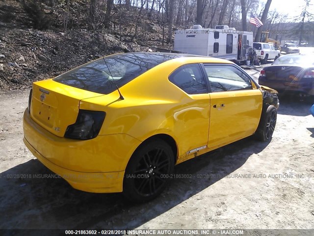 JTKJF5C75C3026758 - 2012 TOYOTA SCION TC 黄色 照片 4