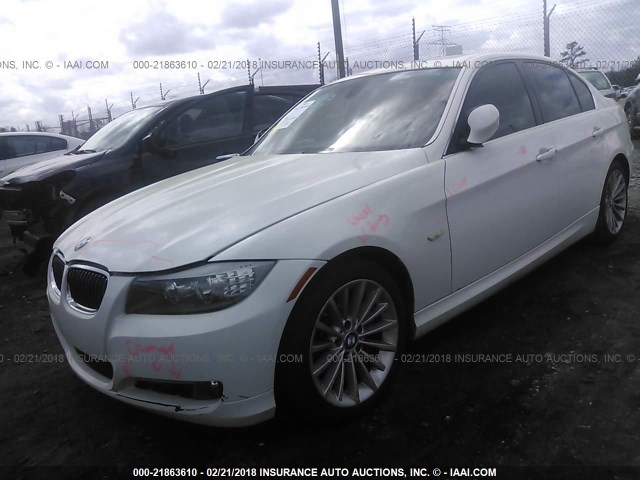 WBAPM73569A365533 - 2009 BMW 335 WHITE photo 2