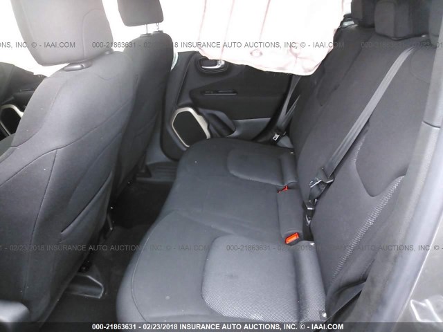 ZACCJABB1HPF88088 - 2017 JEEP RENEGADE LATITUDE GRAY photo 8