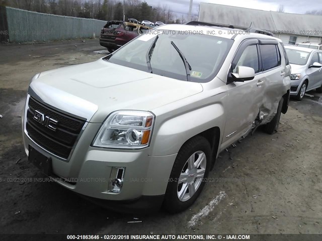 2GKFLWEK4F6117888 - 2015 GMC TERRAIN SLE BEIGE photo 2