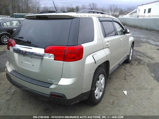 2GKFLWEK4F6117888 - 2015 GMC TERRAIN SLE BEIGE photo 4