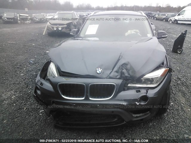 WBAVM5C56EVV92624 - 2014 BMW X1 XDRIVE35I GRAY photo 6