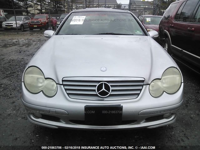 WDBRN40J93A434049 - 2003 MERCEDES-BENZ C 230K SPORT COUPE SILVER photo 6