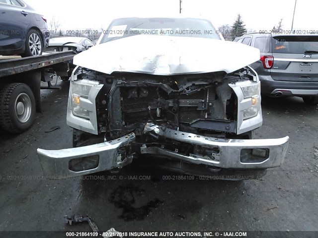 1FTFW1EF0FKD34375 - 2015 FORD F150 SUPERCREW SILVER photo 6