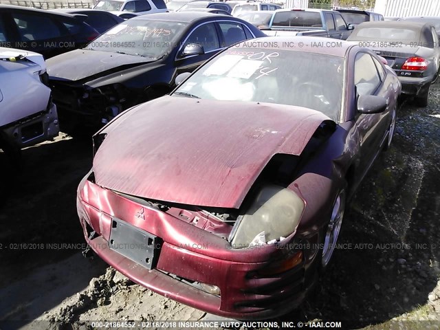 4A3AC54H91E210431 - 2001 MITSUBISHI ECLIPSE GT RED photo 2