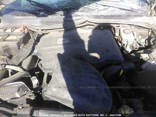 JTHBD182910024273 - 2001 LEXUS IS 300 SILVER photo 10