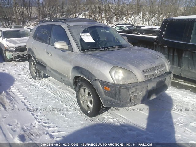 KM8JN12D25U108059 - 2005 HYUNDAI TUCSON GLS/LX SILVER photo 1