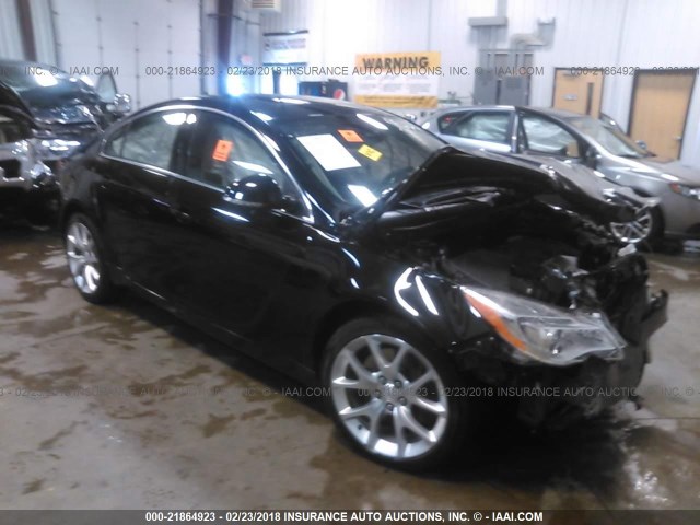 2G4GU5GX2G9140310 - 2016 BUICK REGAL GS Noir photo 1