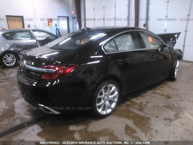 2G4GU5GX2G9140310 - 2016 BUICK REGAL GS BLACK photo 4