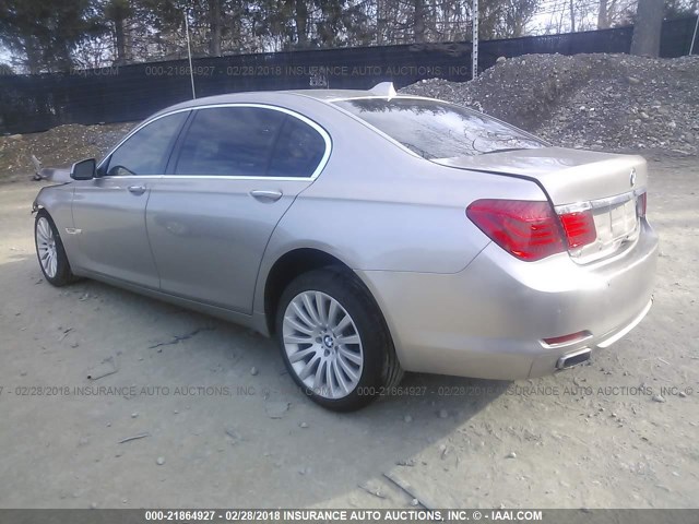 WBAKB8C53ACY64000 - 2010 BMW 750 LI TAN photo 3