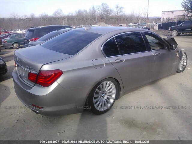 WBAKB8C53ACY64000 - 2010 BMW 750 LI TAN photo 4