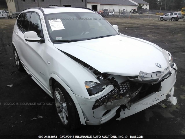 5UXWX7C58E0E79315 - 2014 BMW X3 XDRIVE35I WHITE photo 1