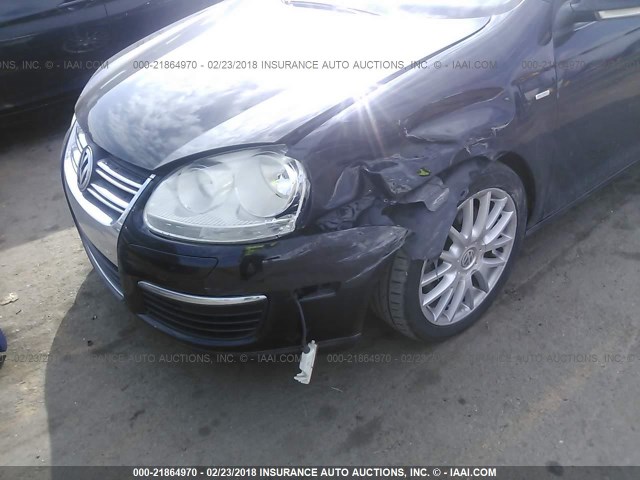 3VWRA71K49M059668 - 2009 VOLKSWAGEN JETTA WOLFSBURG 黑色 照片 6