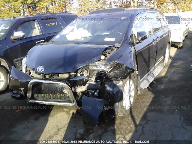 5TDDK3DC2GS143282 - 2016 TOYOTA SIENNA XLE/LIMITED BLACK photo 2