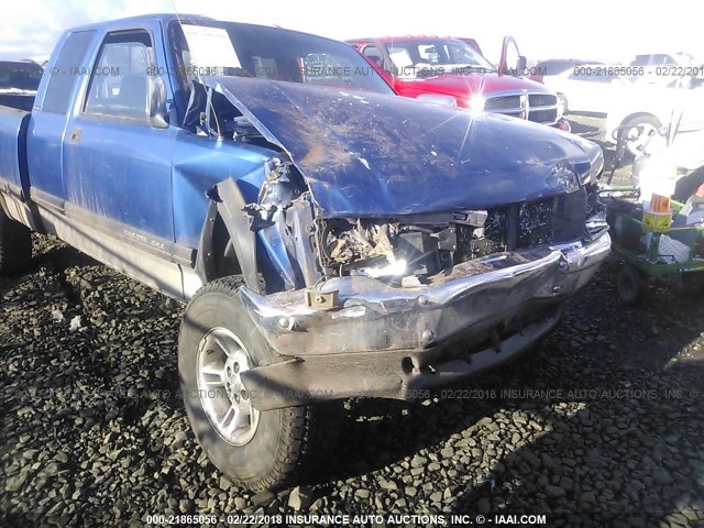 1B7GG23Y3TS653325 - 1996 DODGE DAKOTA BLUE photo 6