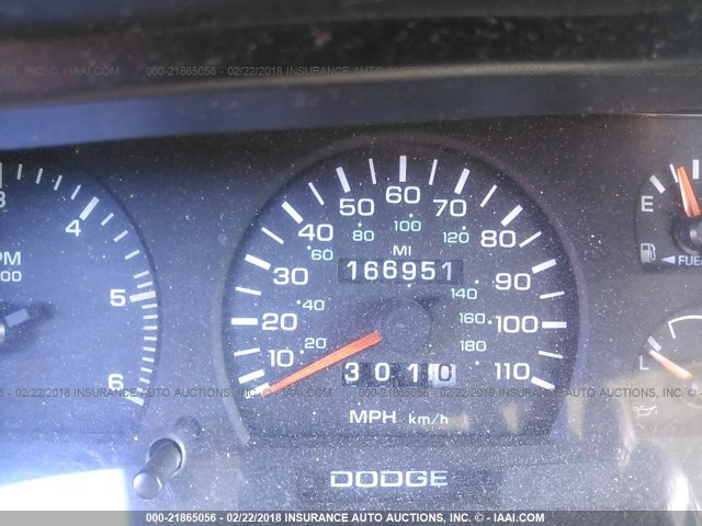 1B7GG23Y3TS653325 - 1996 DODGE DAKOTA BLUE photo 7