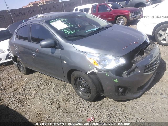 ML32F3FJ7HHF16402 - 2017 MITSUBISHI MIRAGE G4 ES ნაცრისფერი ფოტო 1