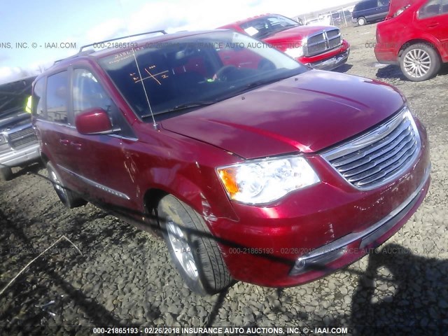 2C4RC1BGXCR400611 - 2012 CHRYSLER TOWN & COUNTRY TOURING RED photo 1
