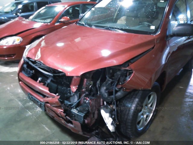 JTMBF4DV7C5053693 - 2012 TOYOTA RAV4 RED photo 6