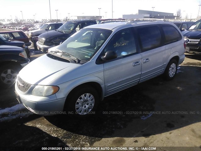 2C8GP64L51R150645 - 2001 CHRYSLER TOWN & COUNTRY LIMITED SILVER photo 2