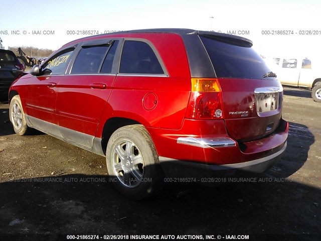 2C4GM68485R458041 - 2005 CHRYSLER PACIFICA TOURING RED photo 3