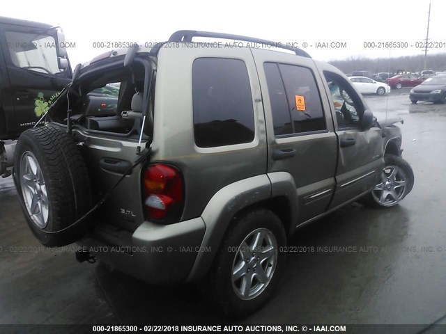 1J4GL58KX4W276577 - 2004 JEEP LIBERTY LIMITED GRAY photo 4