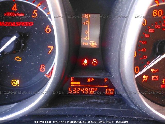 JM1BL1H47A1175709 - 2010 MAZDA SPEED 3 BLACK photo 7