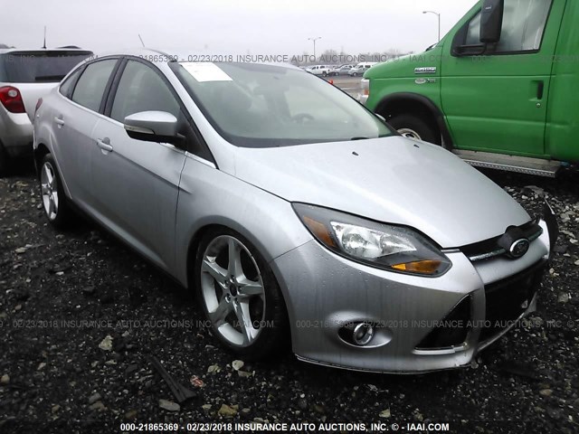 1FADP3J26EL241121 - 2014 FORD FOCUS TITANIUM SILVER photo 1