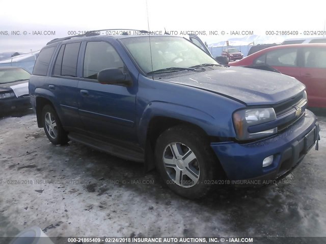 1GNDT13S552112016 - 2005 CHEVROLET TRAILBLAZER LS/LT BLUE photo 1