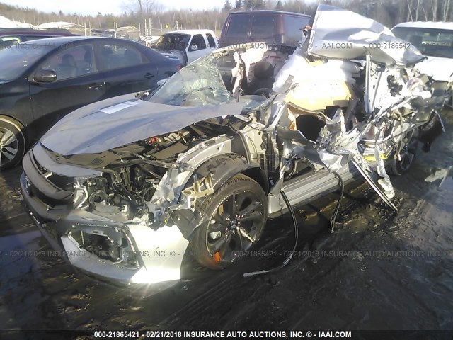 SHHFK7G41JU202143 - 2018 HONDA CIVIC SPORT 银色 照片 2