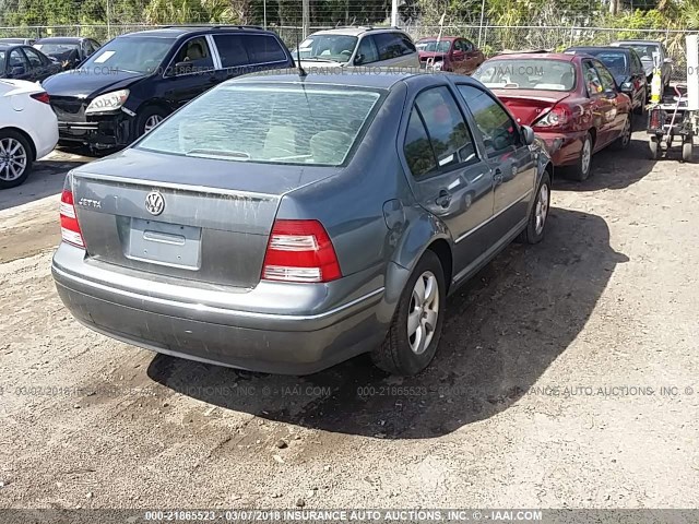 3VWSK69M65M028169 - 2005 VOLKSWAGEN JETTA GLS GRAY photo 4