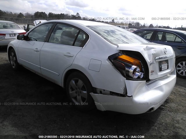 1N4AL21E07N431295 - 2007 NISSAN ALTIMA 2.5/2.5S WHITE photo 3