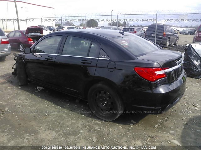 1C3CCBBB8DN676725 - 2013 CHRYSLER 200 TOURING BLACK photo 3