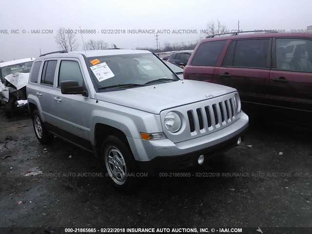 1C4NJRBB0DD263464 - 2013 JEEP PATRIOT SPORT SILVER photo 1