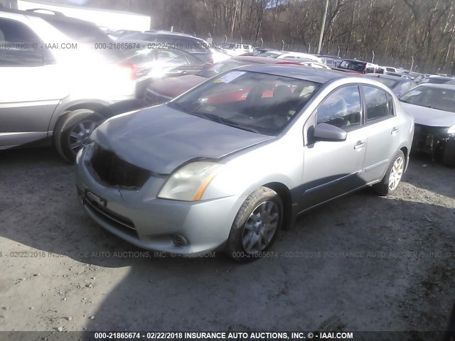 3N1AB6AP1AL612860 - 2010 NISSAN SENTRA 2.0/2.0S/SR/2.0SL GRAY photo 2