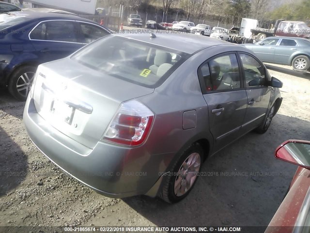 3N1AB6AP1AL612860 - 2010 NISSAN SENTRA 2.0/2.0S/SR/2.0SL GRAY photo 4