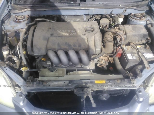 2T1KY32E33C160461 - 2003 TOYOTA COROLLA MATRIX XRS Light Blue photo 10